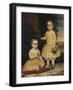 Portrait of Lavinia and Ella Simpson, c.1854-Lavinia Scholes Simpson-Framed Giclee Print