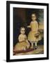 Portrait of Lavinia and Ella Simpson, c.1854-Lavinia Scholes Simpson-Framed Giclee Print