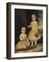 Portrait of Lavinia and Ella Simpson, c.1854-Lavinia Scholes Simpson-Framed Giclee Print