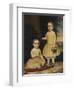 Portrait of Lavinia and Ella Simpson, c.1854-Lavinia Scholes Simpson-Framed Giclee Print