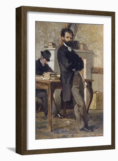 Portrait of Lawyer Bongiovanni-Giovanni Fattori-Framed Giclee Print