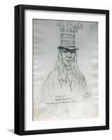 Portrait of Lawyer Hal-Hal-Tlostsot Head Chief of the Nez Perce Tribe-Gustav Sohon-Framed Giclee Print