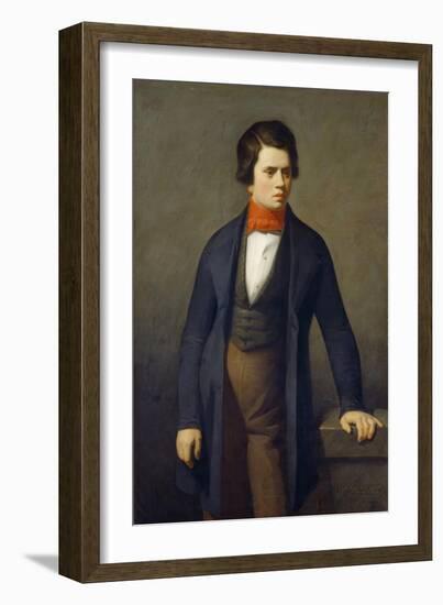 Portrait of Leconte De Lisle (1818-189)-Jean-François Millet-Framed Giclee Print