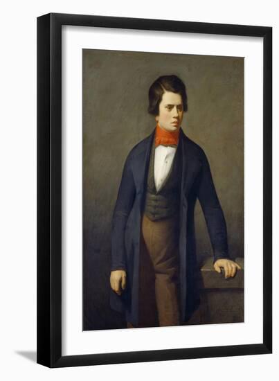 Portrait of Leconte De Lisle (1818-189)-Jean-François Millet-Framed Giclee Print