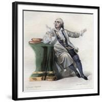 Portrait of Lekain (1729-1778), French actor-French School-Framed Giclee Print