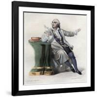 Portrait of Lekain (1729-1778), French actor-French School-Framed Giclee Print