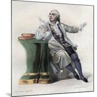 Portrait of Lekain (1729-1778), French actor-French School-Mounted Giclee Print