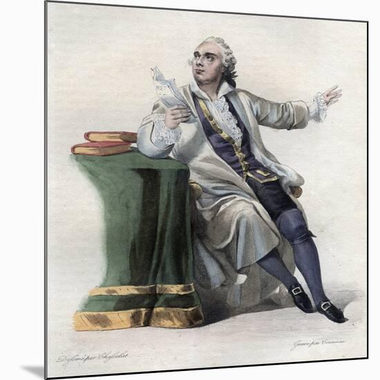 Portrait of Lekain (1729-1778), French actor-French School-Mounted Giclee Print