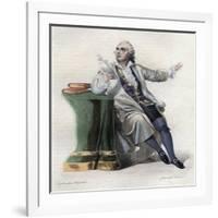 Portrait of Lekain (1729-1778), French actor-French School-Framed Giclee Print