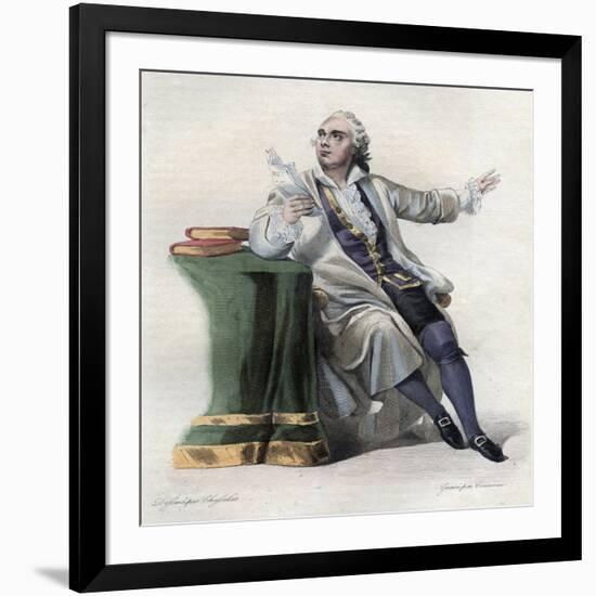 Portrait of Lekain (1729-1778), French actor-French School-Framed Giclee Print