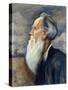 Portrait of Leo Tolstoy (Oil on Canvas)-Leonid Osipovic Pasternak-Stretched Canvas