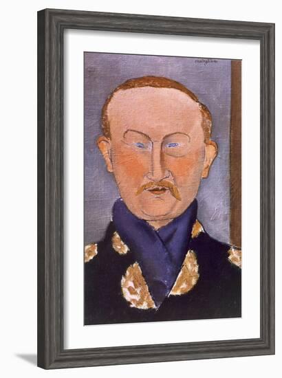 Portrait of Leon Bakst-Amedeo Modigliani-Framed Giclee Print