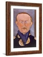 Portrait of Leon Bakst-Amedeo Modigliani-Framed Giclee Print