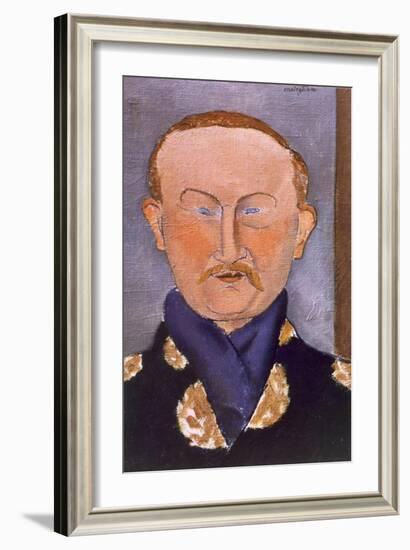 Portrait of Leon Bakst-Amedeo Modigliani-Framed Giclee Print