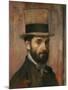 Portrait of Leon Bonnat, 1862-Edgar Degas-Mounted Giclee Print