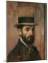 Portrait of Leon Bonnat, 1862-Edgar Degas-Mounted Giclee Print