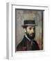 Portrait of Leon Bonnat by Edgar Degas-null-Framed Giclee Print