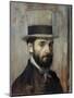 Portrait of Leon Bonnat by Edgar Degas-null-Mounted Giclee Print