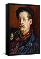 Portrait of Leon Peltier, 1879-Claude Monet-Framed Stretched Canvas