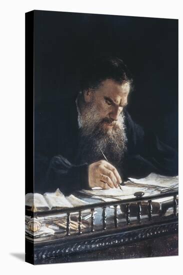 Portrait of Leon Tolstoy-Nikolai Nikolajevitch Gay-Stretched Canvas