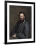 Portrait of Leon Tolstoy-Ivan Nikolaevich Kramskoi-Framed Art Print