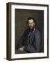 Portrait of Leon Tolstoy-Ivan Nikolaevich Kramskoi-Framed Art Print