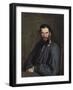 Portrait of Leon Tolstoy-Ivan Nikolaevich Kramskoi-Framed Art Print