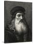 Portrait Of Leonardo Da Vinci-Laguillermie-Stretched Canvas