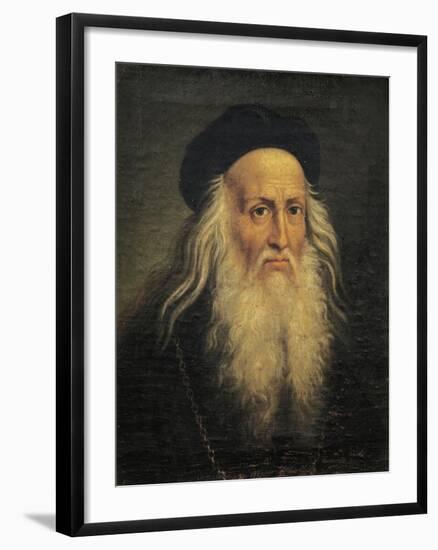 Portrait of Leonardo Da Vinci-Lattanzio Querena-Framed Giclee Print