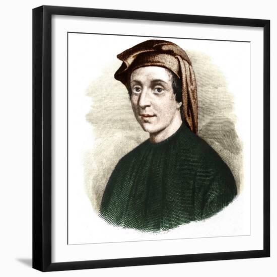 Portrait of Leonardo Fibonacci-Stefano Bianchetti-Framed Giclee Print