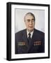 Portrait of Leonid Brezhnev-null-Framed Giclee Print