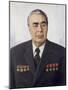 Portrait of Leonid Brezhnev-null-Mounted Giclee Print