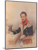 Portrait of Leonty Vasilievich Dubelt (1792-186), Chief of Staff of the Corps of Gendarmes, 1834-Pyotr Fyodorovich Sokolov-Mounted Giclee Print