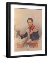 Portrait of Leonty Vasilievich Dubelt (1792-186), Chief of Staff of the Corps of Gendarmes, 1834-Pyotr Fyodorovich Sokolov-Framed Giclee Print