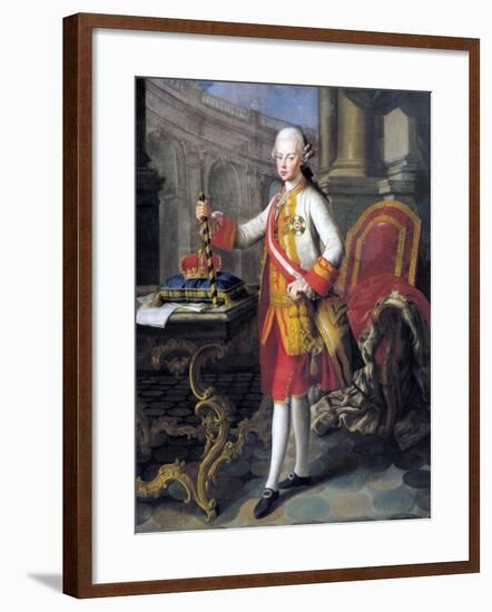 Portrait of Leopold II, Holy Roman Emperor, Painting-null-Framed Giclee Print