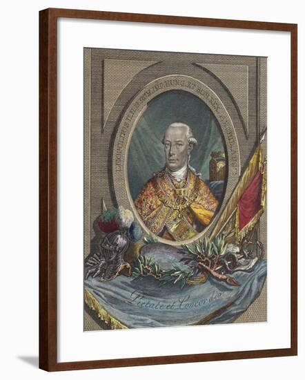 Portrait of Leopold II, Holy Roman Emperor-null-Framed Giclee Print