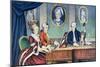 Portrait of Leopold Mozart and His Children, Wolfgang Amadeus and Maria Anna 1780-81-null-Mounted Giclee Print