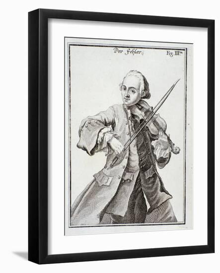 Portrait of Leopold Mozart-null-Framed Giclee Print