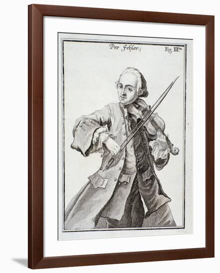 Portrait of Leopold Mozart-null-Framed Giclee Print