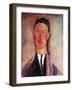 Portrait of Léopold Survage (1879-196), 1918-Amedeo Modigliani-Framed Giclee Print