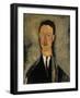 Portrait of Leopold Survage (1879-1968) - Peinture De Amedeo Modigliani, (1884-1920) - 1918 - Oil O-Amedeo Modigliani-Framed Giclee Print