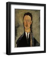 Portrait of Léopold Survage (1879-196)-Amedeo Modigliani-Framed Giclee Print