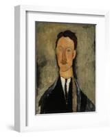 Portrait of Léopold Survage (1879-196)-Amedeo Modigliani-Framed Giclee Print