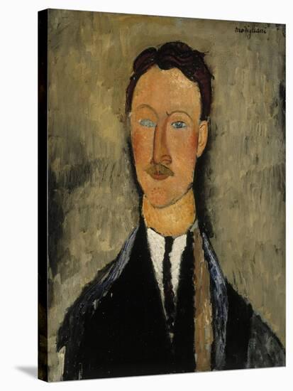 Portrait of Léopold Survage (1879-196)-Amedeo Modigliani-Stretched Canvas