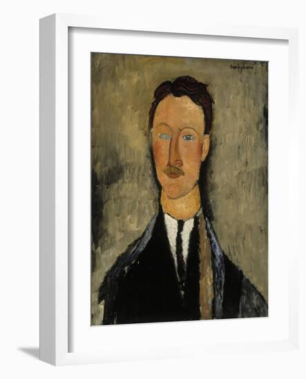 Portrait of Léopold Survage (1879-196)-Amedeo Modigliani-Framed Giclee Print