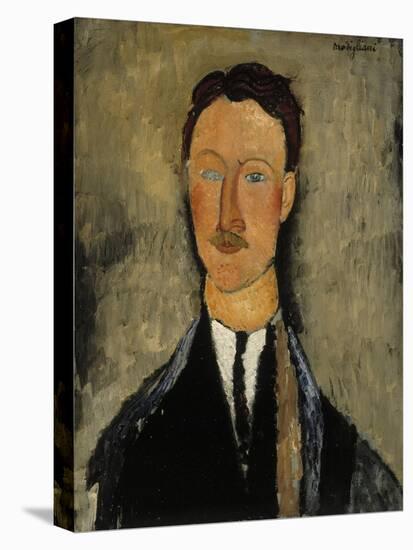 Portrait of Léopold Survage (1879-196)-Amedeo Modigliani-Stretched Canvas