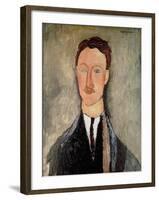 Portrait of Leopold Survage-Amedeo Modigliani-Framed Giclee Print