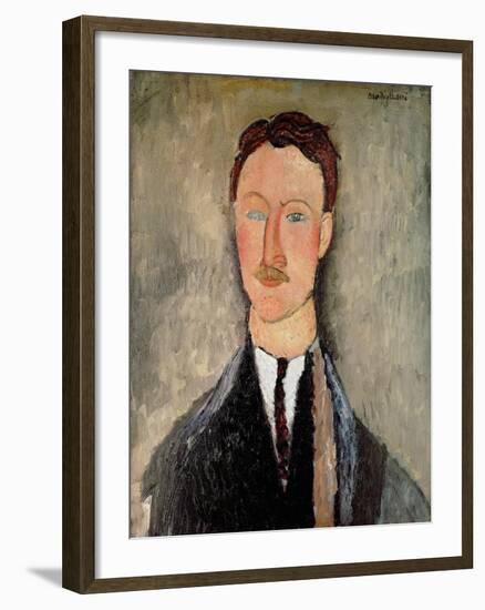 Portrait of Leopold Survage-Amedeo Modigliani-Framed Giclee Print