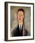 Portrait of Leopold Survage-Amedeo Modigliani-Framed Giclee Print