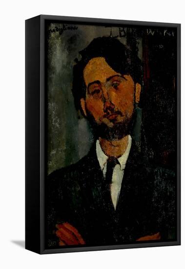 Portrait of Léopold Zborowski, 1916-Amedeo Modigliani-Framed Stretched Canvas